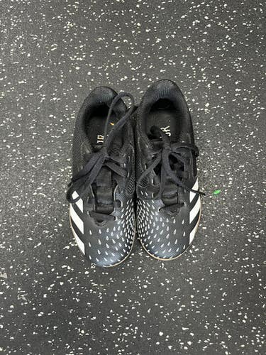 Used Adidas Soccer Indoor Shoes Black Youth 11.0 11849-S000030055