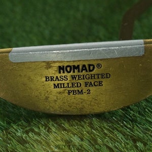 RARE NOMAD PBM-2 PUTTER 33 BRASS WEIGHTED MILLED FACE RH SUPER STROKE GRIP