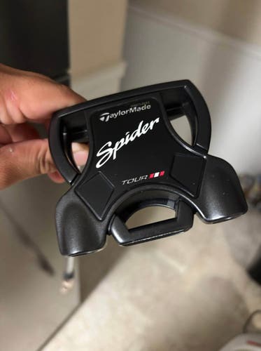 Black TaylorMade Mallet Spider Tour Left Hand Putter 34.5" (Used)