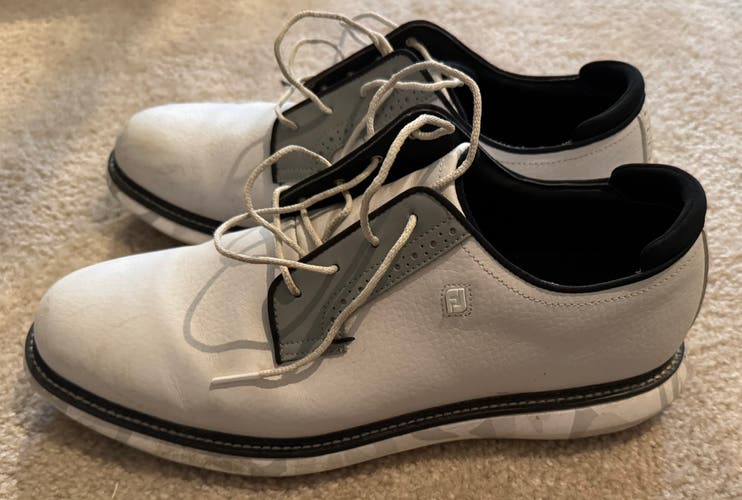 FOOTJOY Traditions Blucher White/Grey Camo