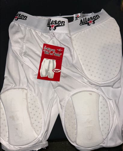 Alleson Youth football Girdle Large White New With Tags