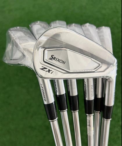 BRAND New Srixon ZXi5 Right Handed Iron Set Regular Flex Steel Shaft (New)