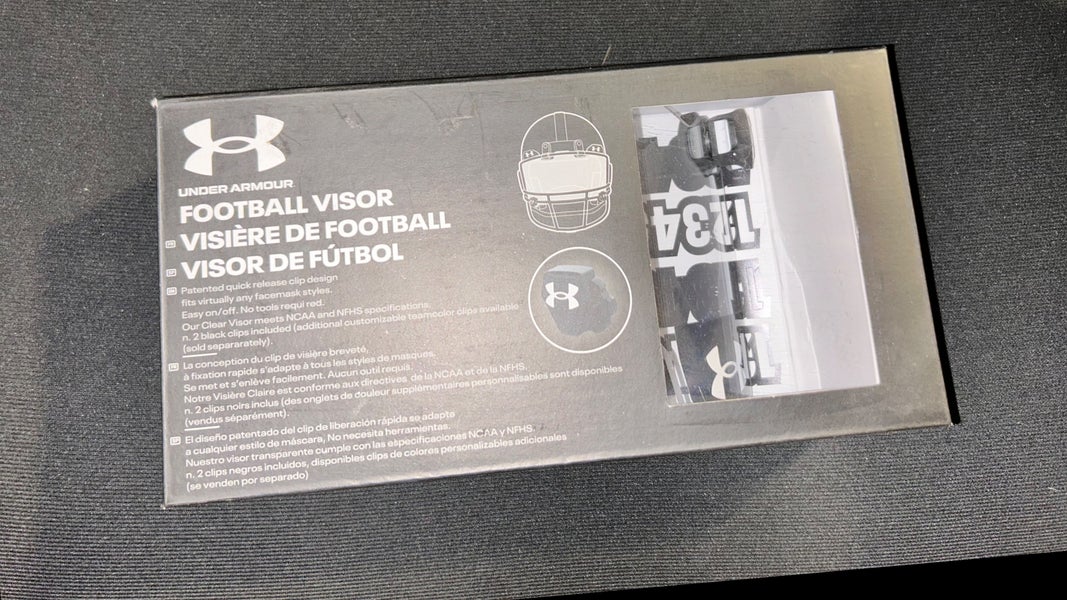 New Under Armour helmet visor adult size grey black