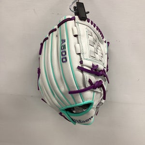 NEW Wilson A500 SIREN RH Throw Fastpitch Gloves White 12" 11851-S000035505