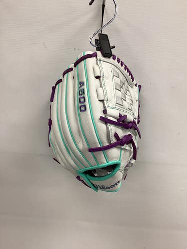 NEW Wilson A500 SIREN RH Throw Fastpitch Gloves White 12" 11851-S000035505