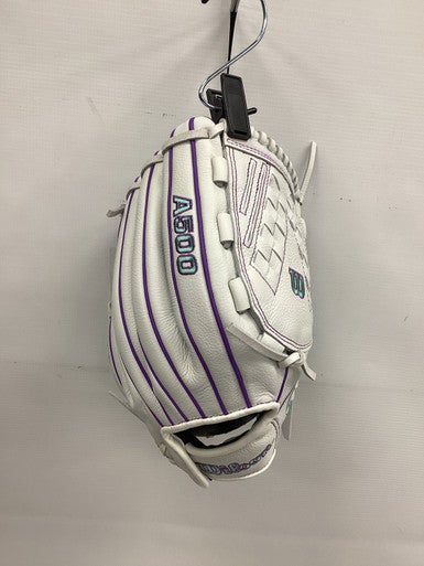 NEW Wilson A500 SIREN RH Throw Fastpitch Gloves White 12 1/2" 11851-S000035506