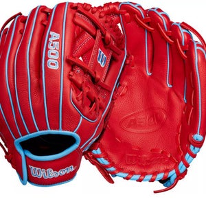 NEW Wilson A500 BB/SB Glove RH Throw Red 11 1/2" 11851-S000035501