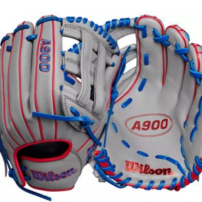 NEW Wilson A900 BB/SB Glove RH Throw Grey 12" 11851-S000035522
