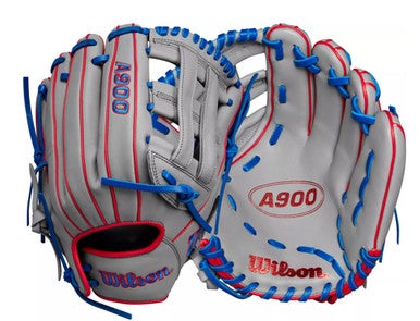 NEW Wilson A900 BB/SB Glove RH Throw Grey 12" 11851-S000035522