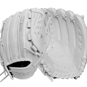 NEW Wilson A1000 V125 RH Throw Fastpitch Gloves White 12 1/2" 11851-S000035518