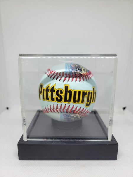 Pittsburgh Skyline Souvenir Baseball with Plastic Case