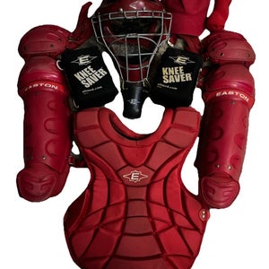 Easton Intermediate Softball Catcher’s Gear Set W/ Mask, Legs, Chest & MORE! EUC
