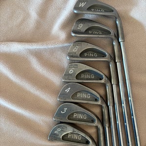 Men's Ping Karstens original Right Handed Iron Set Regular Flex 7 Pieces Steel Shaft (Used)