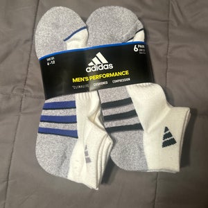 Adidas Men’s Performance gray and blue socks