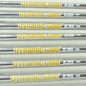True Temper Dynamic Gold R300 Regular Flex Irons Shaft Set 7pc .370 Tip # 195106