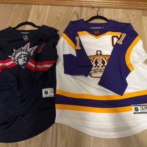Anze Kopitar and Artemi Panarin Hockey Jerseys