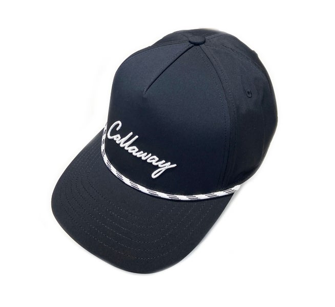 NEW 2025 Callaway Birdie Putt Rope Black Adjustable Snapback Golf Hat/Cap