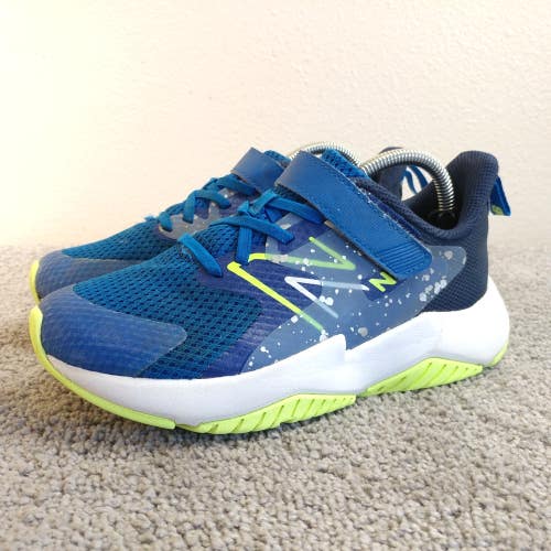 New Balance Rave Run V2 Bungee Lace Sneakers Boys Size 3.5Y Running Shoes Blue