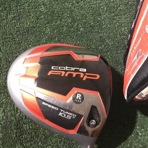 Cobra Amp Speed Tuned 10.5* Driver Regular Aldila RIP 50g Graphite Shaft 45.25”