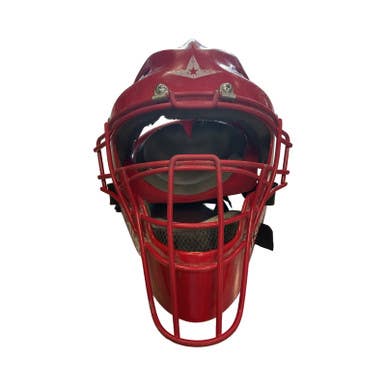 Used All-Star Catchers Helmet w/Mask Red SM 11859-S000023790