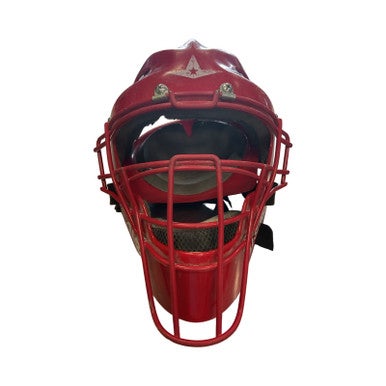 Used All-Star Catchers Helmet w/Mask Red SM 11859-S000023790