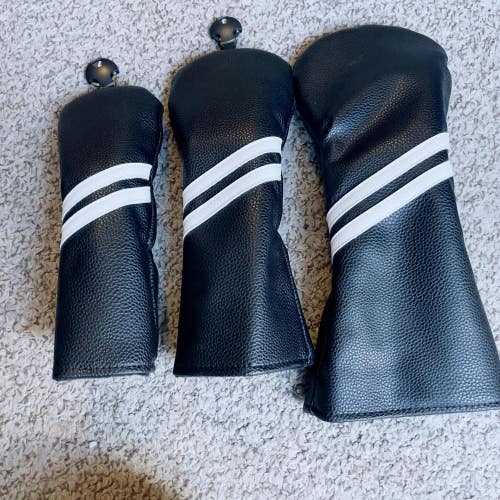 Driver Fairway Hybrid Golf Club Cover Set