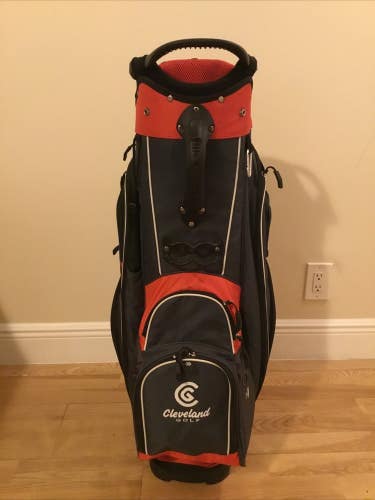 Cleveland Golf Lightweight Cart Bag with 14-way Dividers & Rain Cover