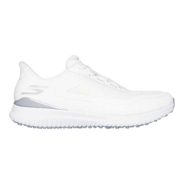 SKECHERS WOMENS SLIP INS GO GOLF FLIGHT WHITE/SILVER