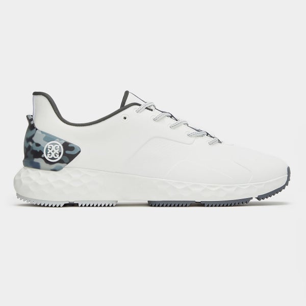 G/FORE MENS MG4+ CAMO ACCENT GOLF SHOE SNOW/CHARCOAL CAMO