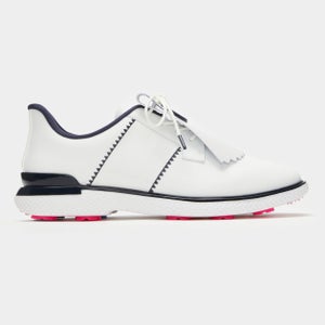 G/FORE WOMENS GALLIVAN2R SIDE STRIPE KILTIE GOLF SHOE SNOW/TWILIGHT