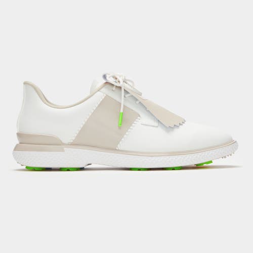 G/FORE WOMENS GALLIVAN2R SIDE STRIPE KILTIE GOLF SHOE SEA STONE