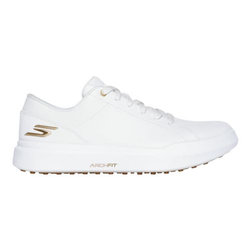 SKECHERS WOMENS GO GOLF DRIVE 6 WHITE/GOLD