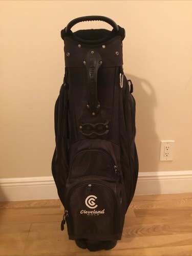 Cleveland Golf Lightweight Cart Bag with 14-way Dividers & Rain Cover