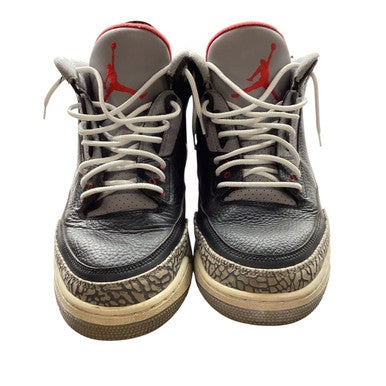 Used Jordan RETRO 3 Basketball Shoes M Black Senior 13 11479-S000400142