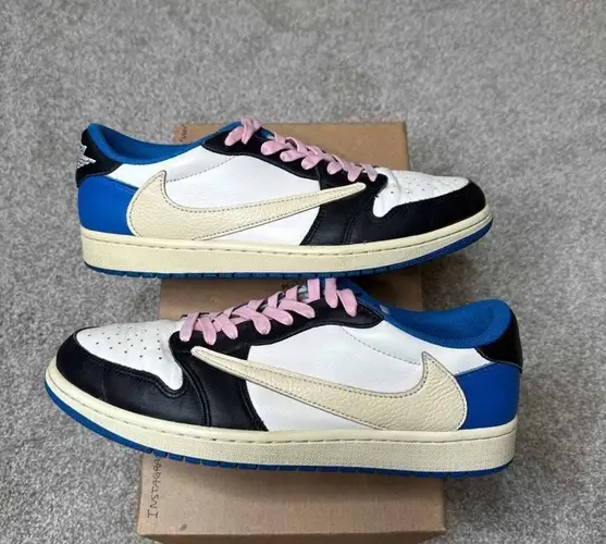 Travis Scott x Fragment Design x Air Jordan 1 Low OG SP DM7866-140 Unisex(4-11)