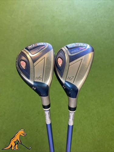 Used XXIO Prime Hybrid Set 6H, 7H MP1100 Graphite Ladies + HC