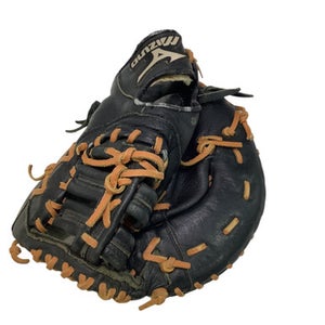 Used Mizuno YOUTH 1ST BASE MITT BB/SB First Base RH Throw Black 12" 11347-S000252179