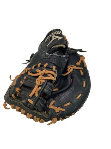 Used Mizuno YOUTH 1ST BASE MITT BB/SB First Base RH Throw Black 12" 11347-S000252179