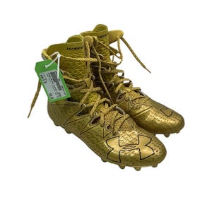 Used Under Armour CLUTCH FIT HIGH TOP Adult FB Cleats Gold Senior 10 11347-S000252149
