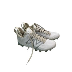 Used New Balance FREEZE LAX Cleats Mens White Senior 10 11347-S000252133