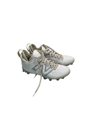 Used New Balance FREEZE LAX Cleats Mens White Senior 10 11347-S000252133