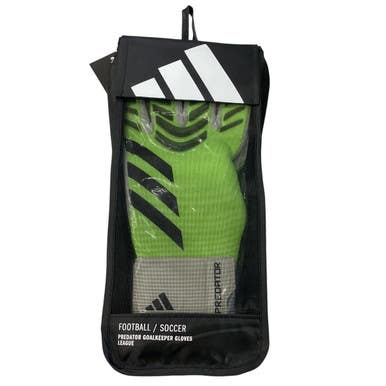 Used Adidas PREDATOR Soccer Goalie Gloves Green 10 11760-S000079644