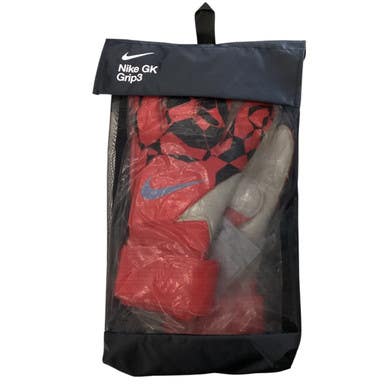 Used Nike GRIP3 Soccer Goalie Gloves Red 8 11760-S000079645
