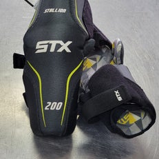 Used STX STALLION Lacrosse Arm Pads/Guards Black SM 11497-S000150782