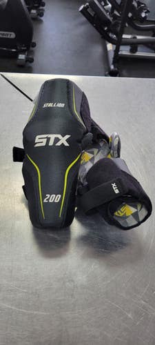 Used STX STALLION Lacrosse Arm Pads/Guards Black SM 11497-S000150782