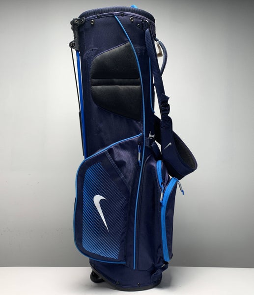 Nike Sport Lite Stand Bag Blue 5-Way Divide Dual Strap Golf Bag