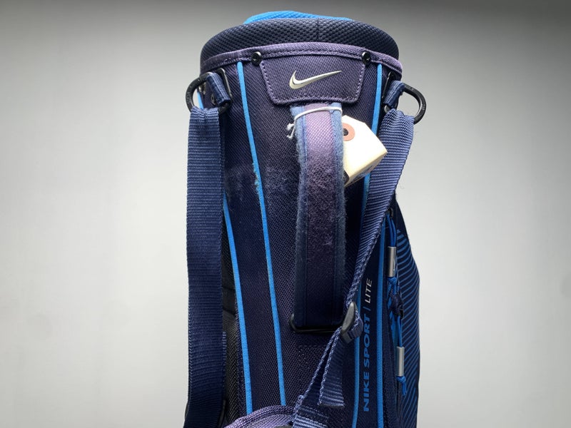 Nike Sport Lite Stand Bag Blue 5-Way Divide Dual Strap Golf Bag