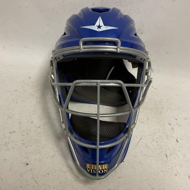 Used All Star MVP2410-1 Catchers Helmet w/Mask Royal Blue SM 11855-S000188790