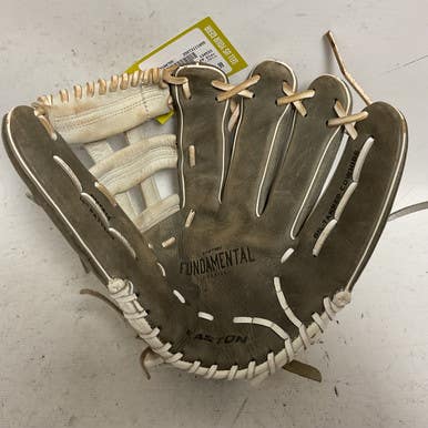 Used Easton Fundamental FMFP13 RH Throw Fastpitch Gloves Grey 13" 11855-S000188755