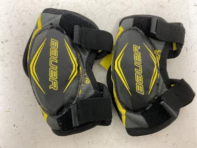 Used Bauer SUPREME MATRIX Youth Elbow Pads Black And Grey LG 11855-S000188746